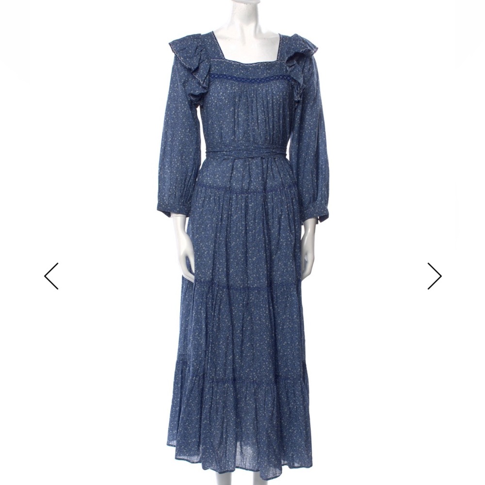 DÔEN Long Sleeve Blue Dress Size Small NEW